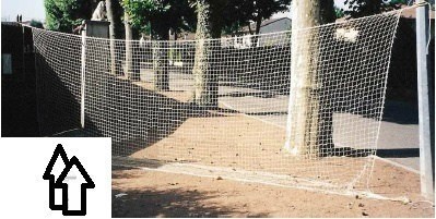 Siatka zastawna typu "bariera", szer 7m x wys 2,5 m Siatka zastawna typu "bariera", szer 7m x wys 2,5 m